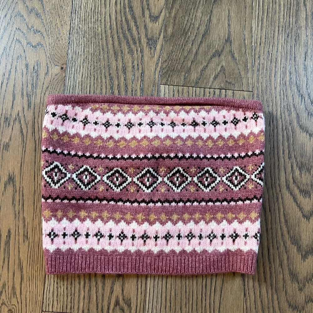 AE American Eagle Argyle Tube Sweater Top S Small NWT